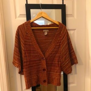 Cropped Art & Soul Knit Cardigan
